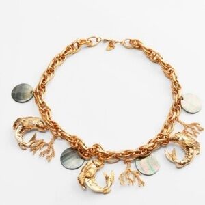 Zara Gold Chain Necklace with Silver Accents